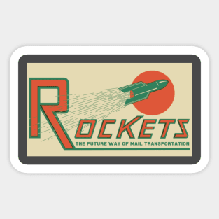 Rocket Mail Sticker